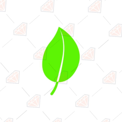 Leaf Icon SVG, Simple Leaf SVG | PremiumSVG