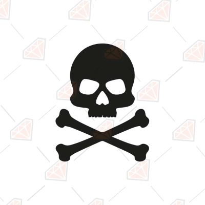 Clipart Skull and Crossbones SVG,PNG, Graphic by Jazz173 · Creative Fabrica