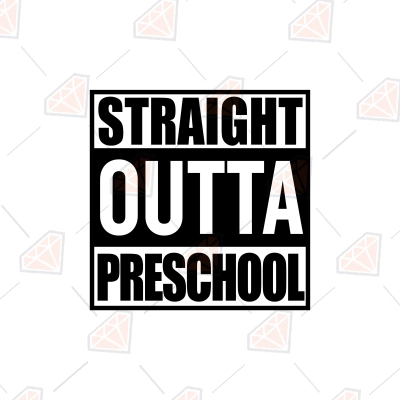T-shirt 'Straight Outta Kindergarten' – Neuf Avec étiquettes, Humour Et Style Décontracté
