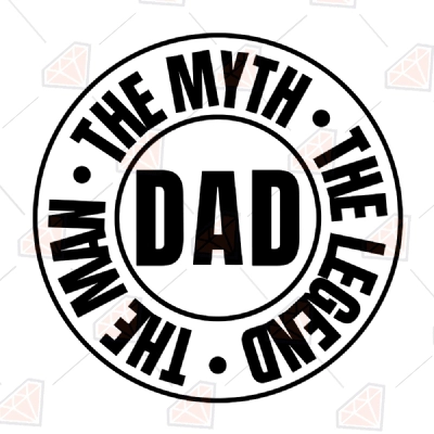 The Myth The Legend The Man SVG Cut Files PremiumSVG
