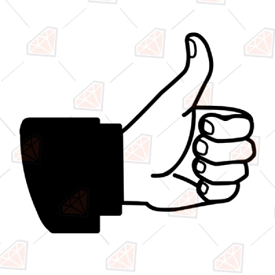 Thumbs Pointing SVG Cut Files, Thumbs Up SVG | PremiumSVG
