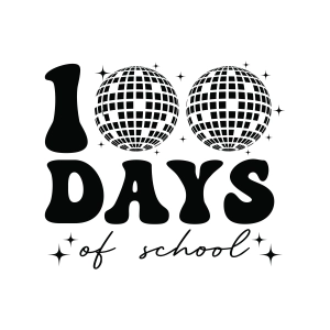 100 Days Of School SVG with Party Ball Teacher SVG