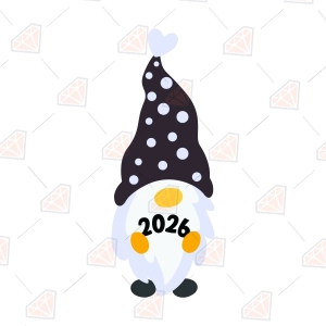 2026 Gnome SVG, New Year Gnome SVG Design Svg