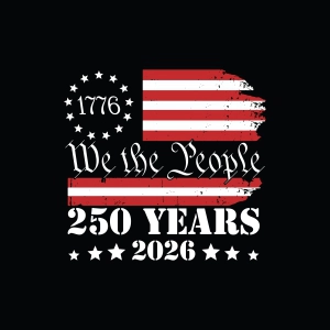 250th Anniversary SVG with US Flag Svg