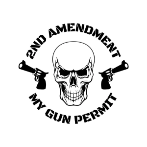 2nd Amendment Gun SVG, My Gun Permit SVG File USA SVG