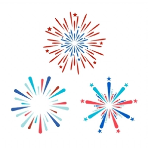 4th of July Fireworks Bundle SVG Cut & Clipart Files 4th Of July SVG