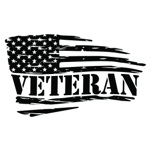 Wavy Distressed Veteran Flag SVG, Veteran Day US Flag SVG Veterans Day SVG