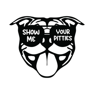 Show Me Your Pitties SVG with Sunglasses Dog SVG