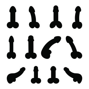 Penis Silhouette SVG Files, Penis SVG Bundle, Vector, Clipart Funny SVG