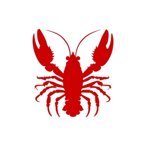 Red Crawfish SVG Design, Crayfish SVG Clipart Sea Life and Creatures SVG