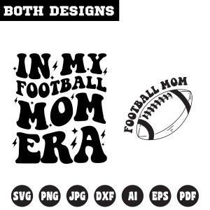 In My Football Mom Era SVG, Football Mom Shirts SVG Football SVG