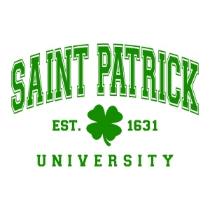 Saint Patrick Day University SVG, Est 1631 SVG St Patrick's Day SVG
