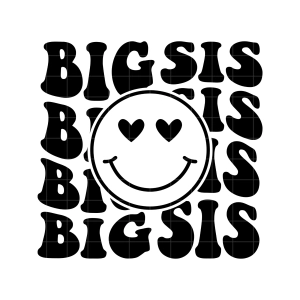 Big Sis SVG, Big Sister PNG, Cricut T-shirt SVG