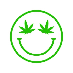 Weed Smiley Face SVG Files, Cannabis Smiley Face SVG Smiley Face SVG