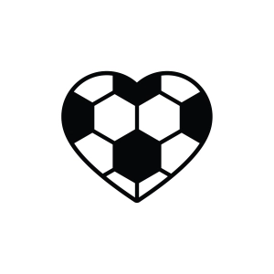 Soccer Heart SVG, Football Heart SVG Cricut Football SVG