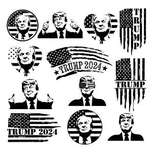 Trump SVG Bundle, 2024 Trump SVGs USA SVG