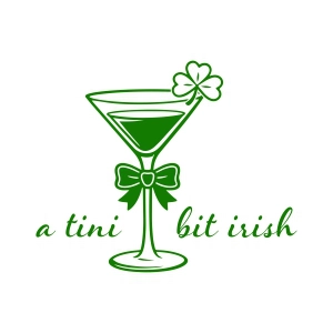 A Tini Bit Irish SVG, Saint Patrick's Day Svg