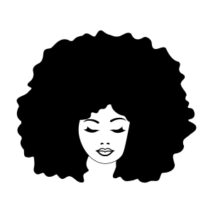 Afro Diva SVG File, Instant Download Black Lives Matter