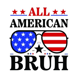 All American Bruh SVG, Retro 4th of July SVG 4th Of July SVG