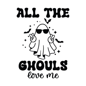 All The Ghouls Love Me SVG, Halloween Shirt SVG Halloween SVG