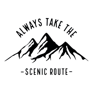 Always Take The Scenic Route SVG, Mountain SVG Camping SVG