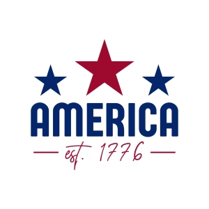 America Est 1776 SVG Design 4th Of July SVG