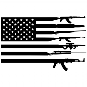America Gun Flag SVG | Guns USA Flag SVG USA SVG