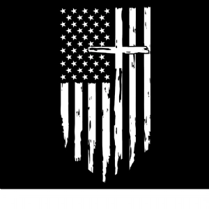 American Cross Flag SVG, Independence Day SVG Vector File USA SVG