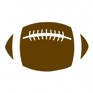 American Football Ball SVG Cut File, Instant Download Football SVG