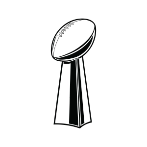American Football Trophy SVG Svg