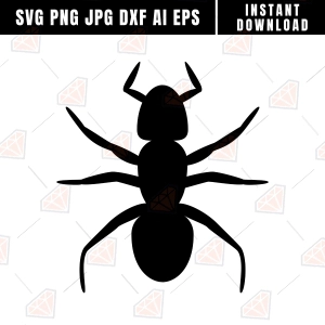 Ant Silhouette SVG, Black Ant SVG Svg