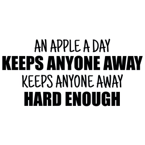 An Apple A Day Keeps Anyone Away SVG, Funny Saying SVG Apple SVG