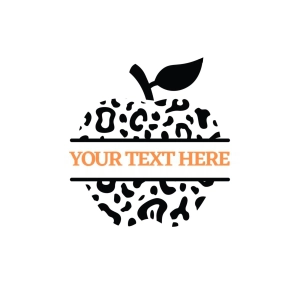 Apple Name Frame SVG, Teacher Monogram SVG Apple SVG
