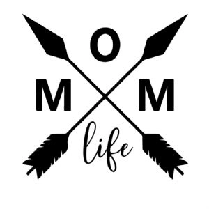 Mom Life Arrow SVG Cut File, Instant Download Mom SVG