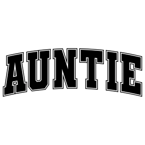 Auntie SVG, Auntie Design with College Font Mom SVG