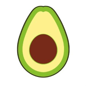 Avocado SVG Design Fruits and Vegetables SVG