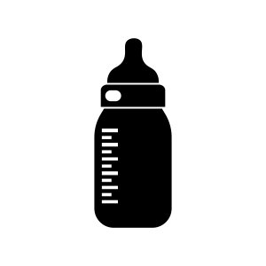 Baby Bottle SVG, Milk Bottle Clipart Vector Files Baby SVG