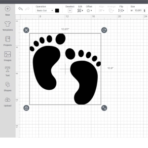 Baby Footprint SVG Design & Clipart File Men, Women and Children