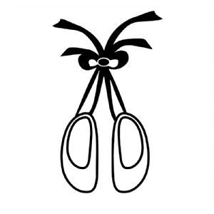 Ballet Shoes SVG, Ballet Balarina Clipart Files Instant Download Dance SVG