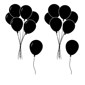 Balloons SVG Bundle Clipart Files, Balloon Shape SVG Vector Files Vector Illustration