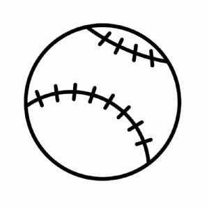 Baseball Ball SVG Cut File, Baseball Ball Clipart Baseball SVG