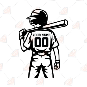 Baseball Kid SVG, Personalized Baseball Boy SVG Baseball SVG