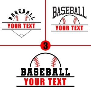 Baseball Monogram SVG Cut Files Baseball SVG