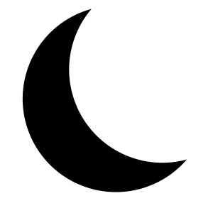 Basic Crescent Moon SVG Cut File, Crescent Moon Instant Download Vector Illustration