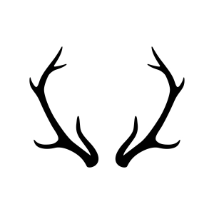 Basic Deer Antler SVG Wild & Jungle Animals SVG