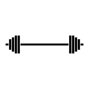 Basic Dumbbell SVG Cut File, Instant Download Fitness SVG