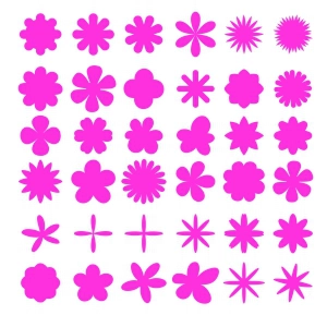Basic Flower Bundle SVG Cut File, Flowers SVG Bundle Flower SVG
