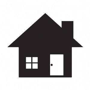 Basic House SVG Clipart, Home Clipart SVG Instant Download Vector Illustration