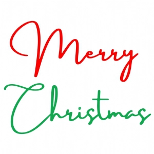 Basic Merry Christmas SVG Cut File Christmas SVG