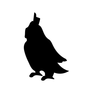 Basic Parrot Silhouette SVG Cut File, Parrot Instant Download Bird SVG